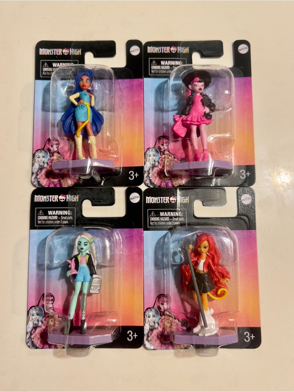 NEW COLLECTION 💜 Monster High Mini Figurine Dolls - set of 4